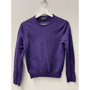 Express Modern Fit Purple Extra Fine Merino Wool Sweater‎ Mens Size Medium